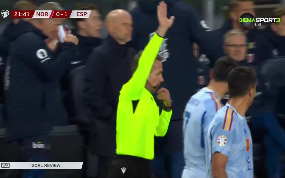 Испания стигна до гол при гостуването си на Норвегия в