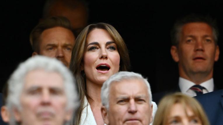  Кейт Мидълтън на ръгби мач 