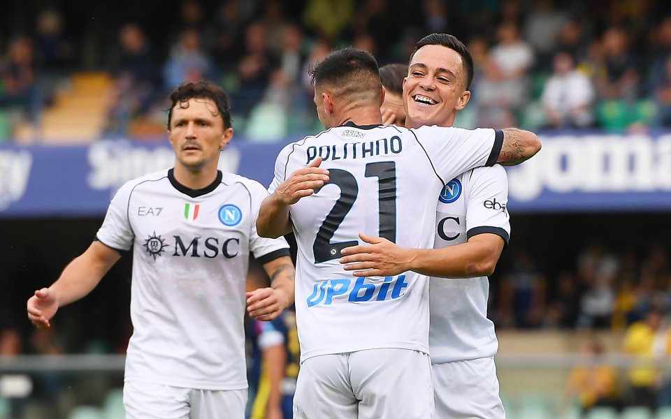 Отборът на Наполи спечели гостуването си на Верона с 3:1