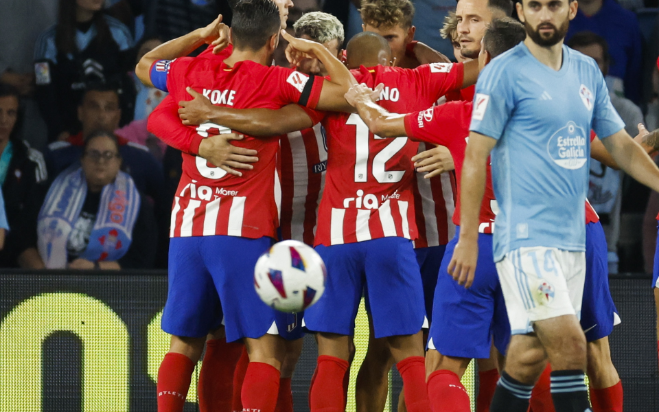 Отборът на Атлетико Мадрид спечели с 3:0 гостуването си на