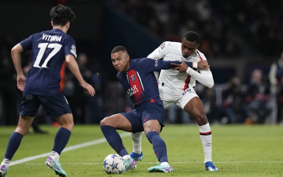 Пари Сен Жермен - Милан 3:0 / Шампионска лига, група F, трети кръг, 25.10.2023 г. - БТА