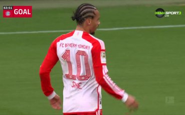 Втори гол за Сане - 4:0 за Байерн срещу Дармщат
