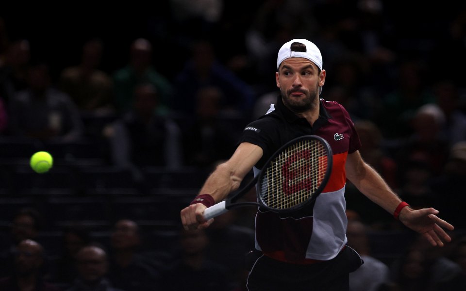 Григор Димитров блесна с поредното си триково отиграване на Мастърса