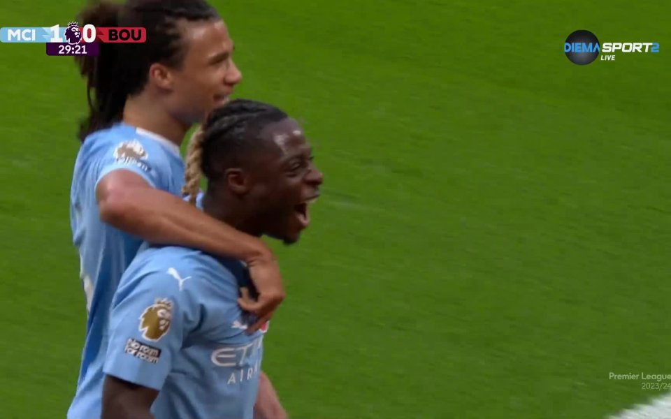 Отборът на Манчестър Сити поведе на Борнемут с гол на