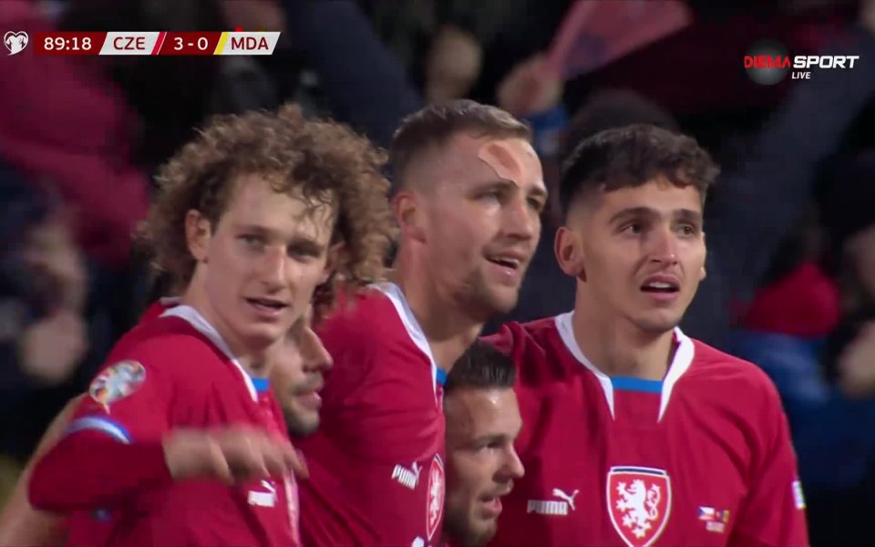 Отборът на Чехия победи с 3:0 тимът на Молдова в