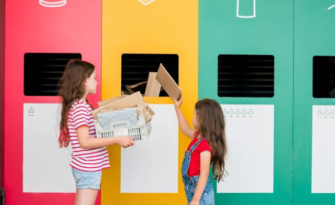Децата и каузата за разделно изхвърляне на отпадъци