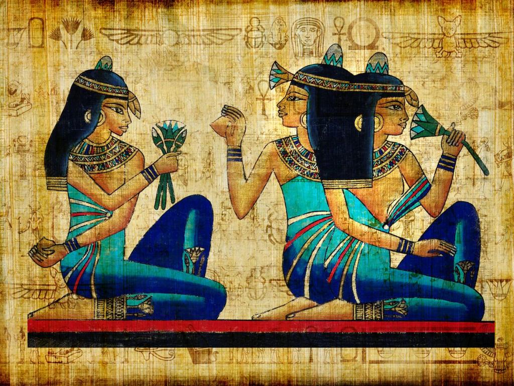 Вдревен Египет жените използвали омекотен папирус подобно на трева растение