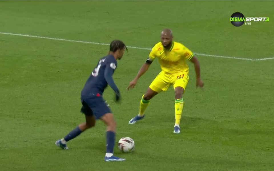 ПСЖ намери пролука в защитата на Нант в 41-ата минута