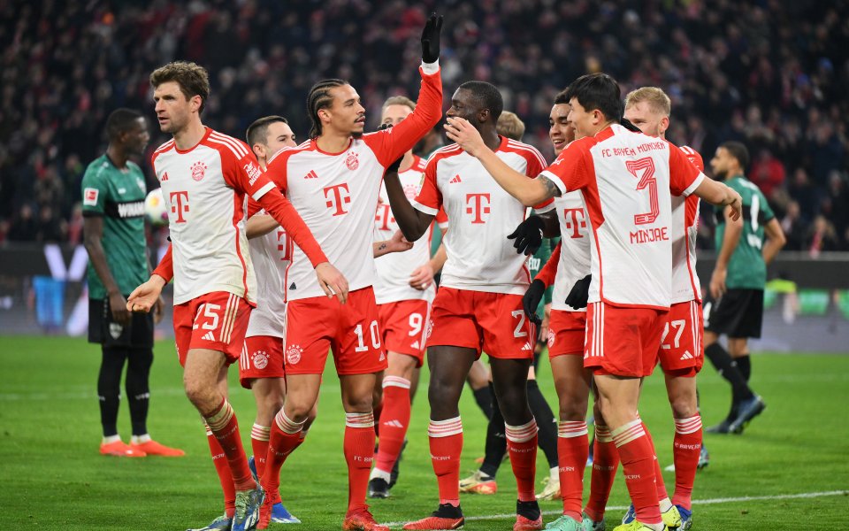 Байерн Мюнхен победи с категоричното 3:0 сензацията в Бундеслигата до