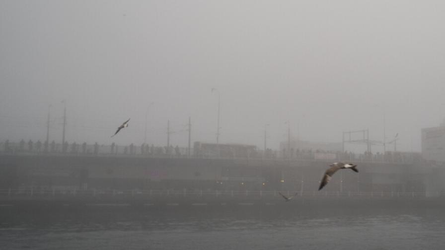 Гъста мъгла затвори за движение Дарданелите