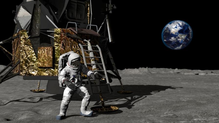 Когато Армстронг за първи път стъпил на Луната, той трябвало да си подремне