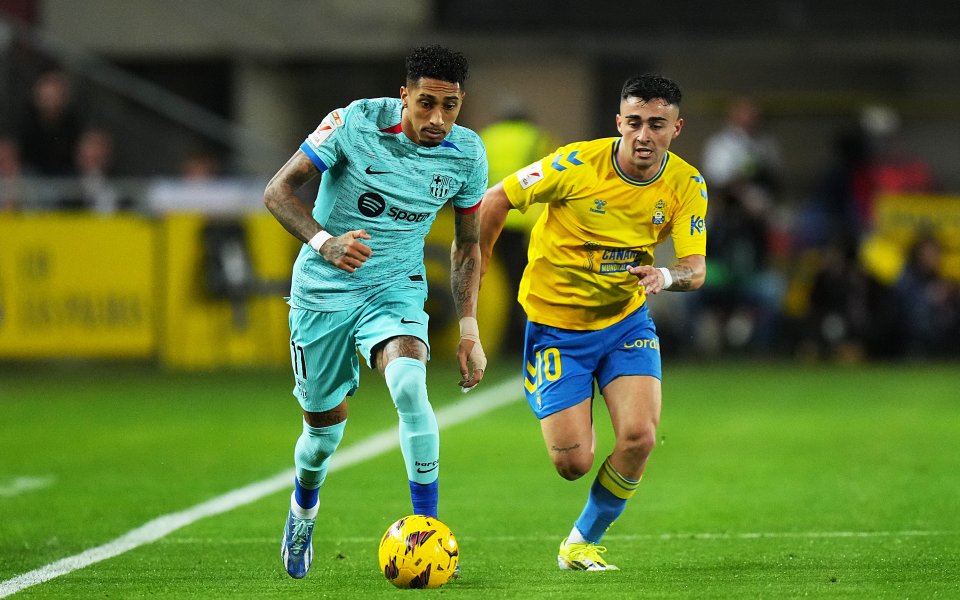 Лас Палмас и Барселона играят при 1:0 в мач от