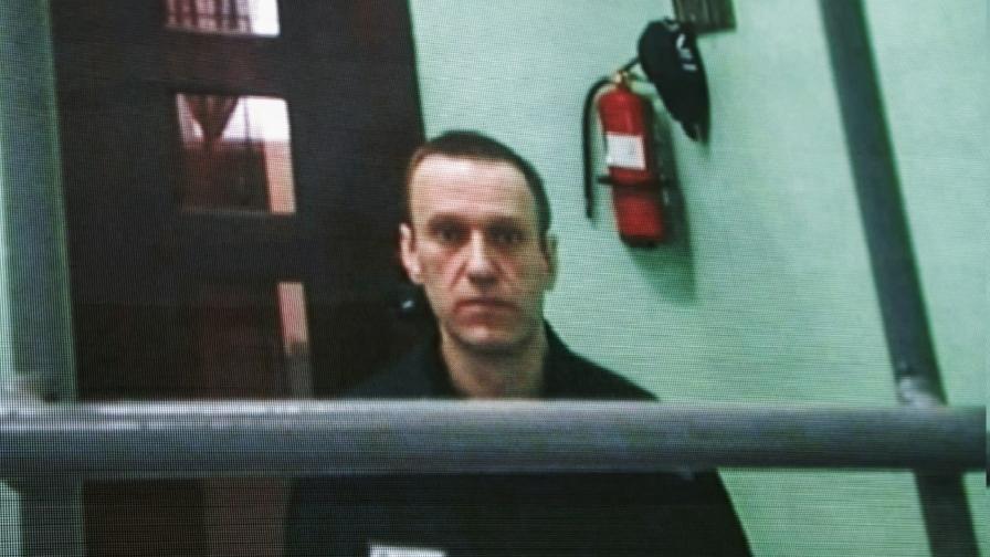 Навални за първи път в съда след прехвърлянето му