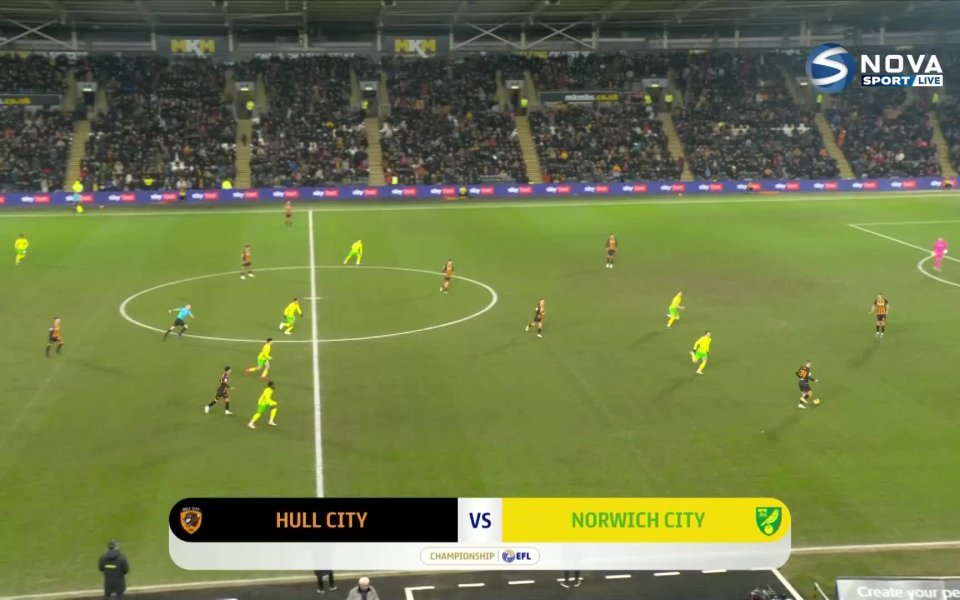 Норич спечели гостуването си на Хъл Сити с 1:0 и