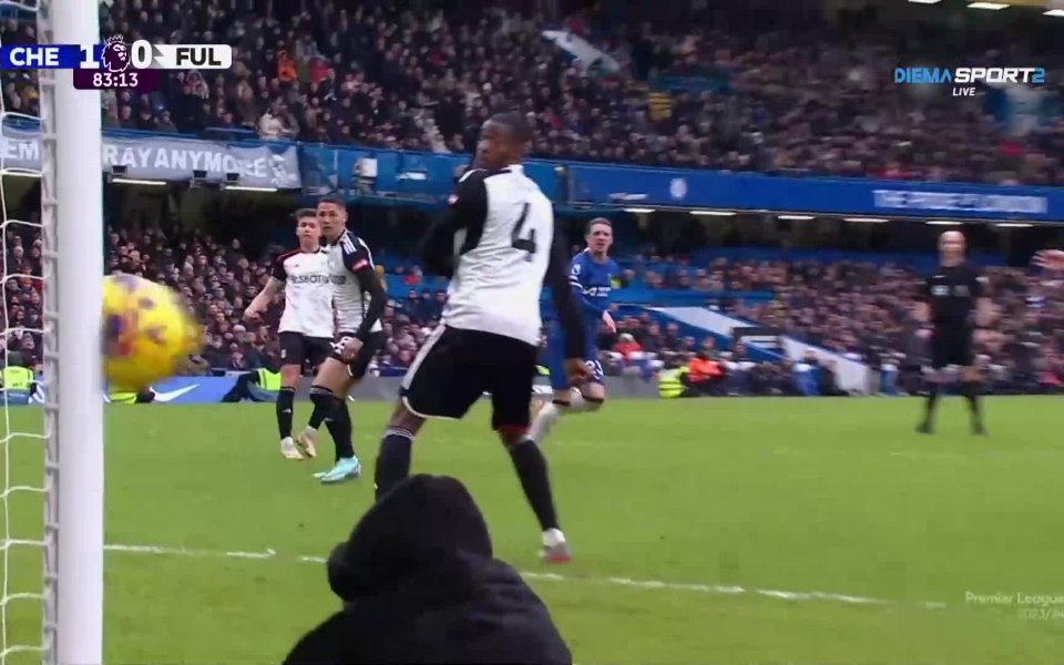 В 83-а минута на двубоя между Челси и Фулъм Конър