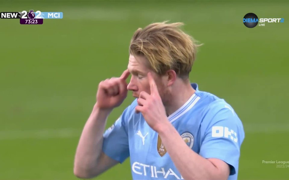 Белгийската звезда на Манчестър Сити – Кевин Де Бройне вкара