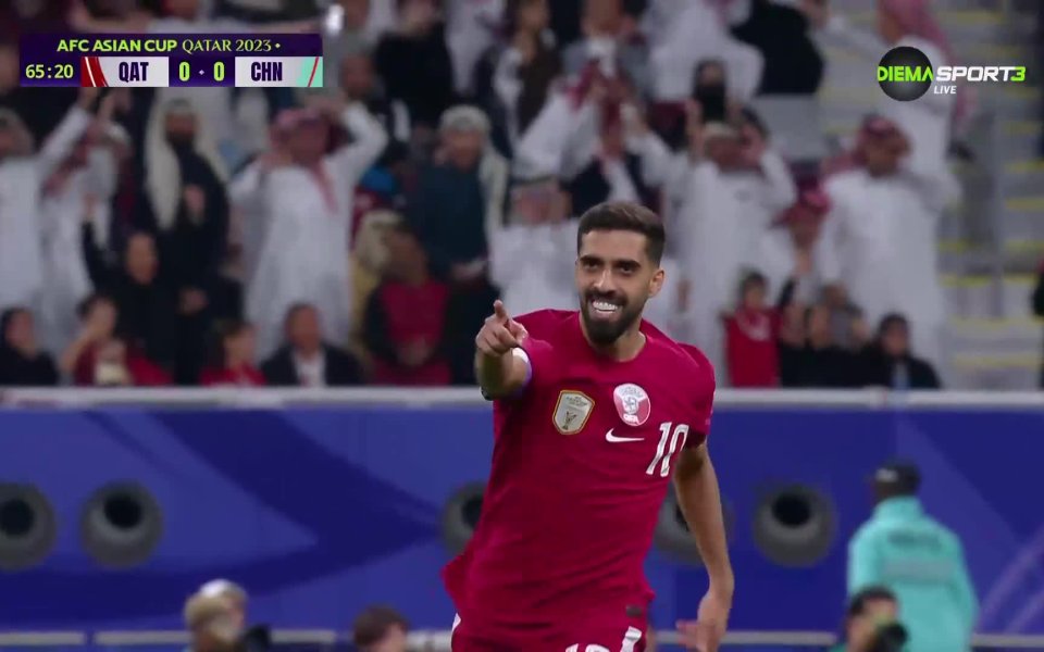 Катар спечели мача си срещу Китай с 1:0 в Купата