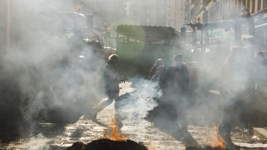 Фермери блокираха Брюксел, протестите заляха и Португалия