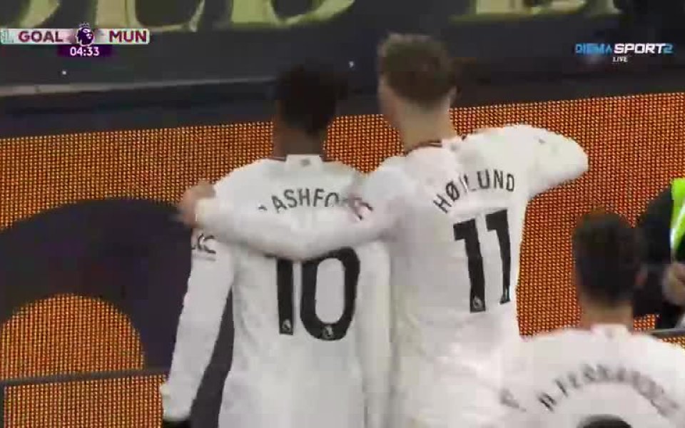 Манчестър Юнайтед обаче откри резултата срещу Уулвърхемптън още с първия