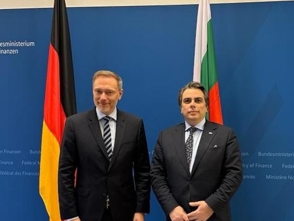 Германия подкрепя членството на България в еврозоната потвърди финансовият министър