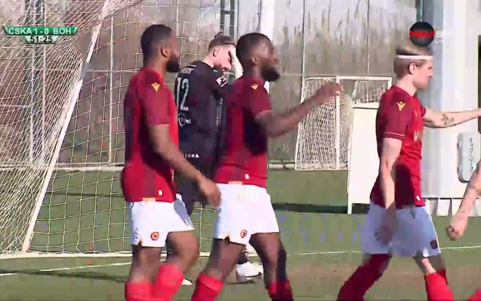 В 53-а минута на двубоя между ЦСКА и Бохемианс Матиас