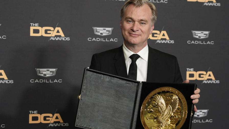Кристофър Нолан спечели голямата награда на Гилдията на режисьорите с "Опенхаймер"