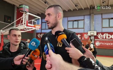 Баскетболният ни национал Павлин Иванов говори след първата тренировка на
