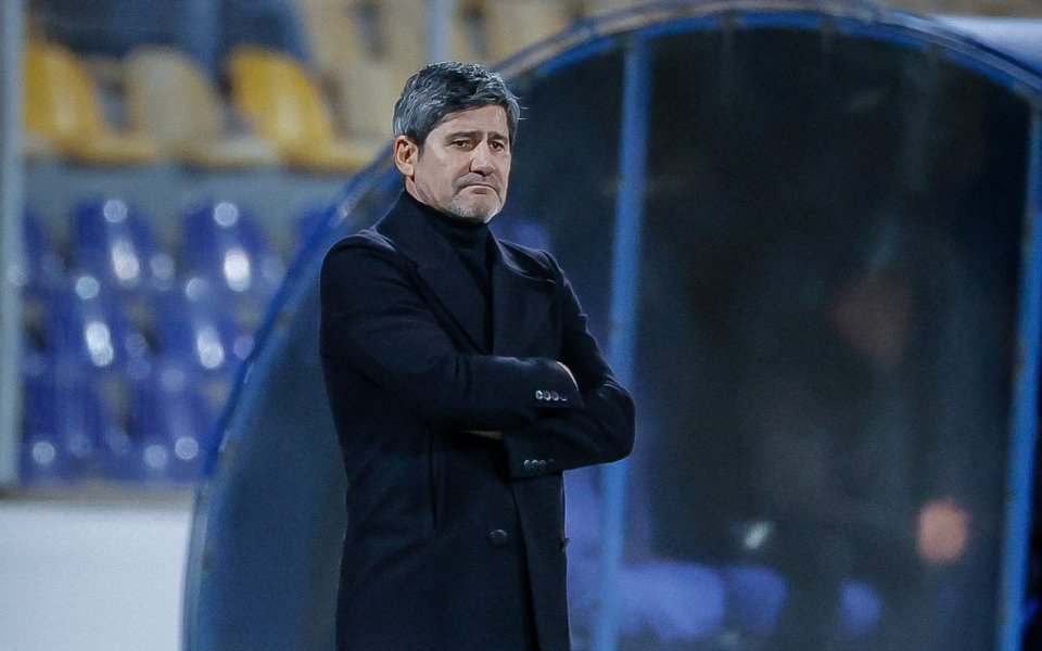 Мажоритарният собственик на Левски Наско Сираков и треньорът Николай Костов