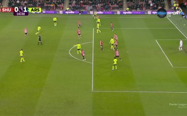 Мартин Йодегор изведе Арсенал рано в мача (видео)