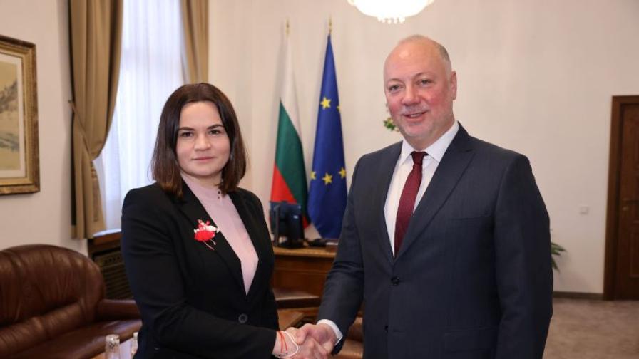 Желязков към Светлана Тихановска: Приветстваме желанието на Беларус за установяване на демокрация