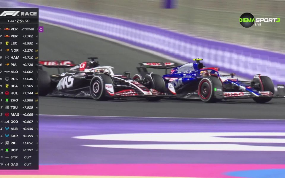 Ожесточената битка в Гран При на Саудитска Арабия между Юки