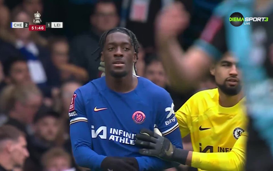 Второто полувреме от 1/4 финалния двубой между Челси и Лестър