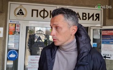 Треньорът на Ботев Враца Христо Янев говори пред медиите след