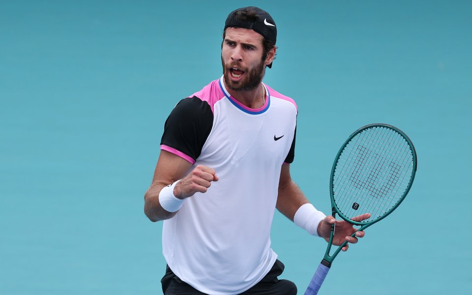 Франсиско Серундоло - Карен Хачанов 1:2 сета / ATP 1000, Маями, 1/16-финал, 25.03.2024 г.