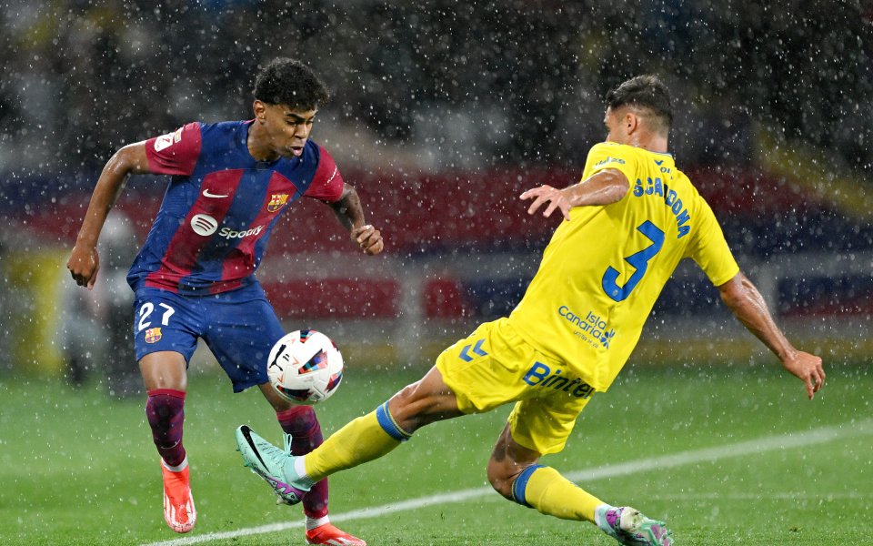 Барселона и Лас Палмас играят при 1:0 в мач от