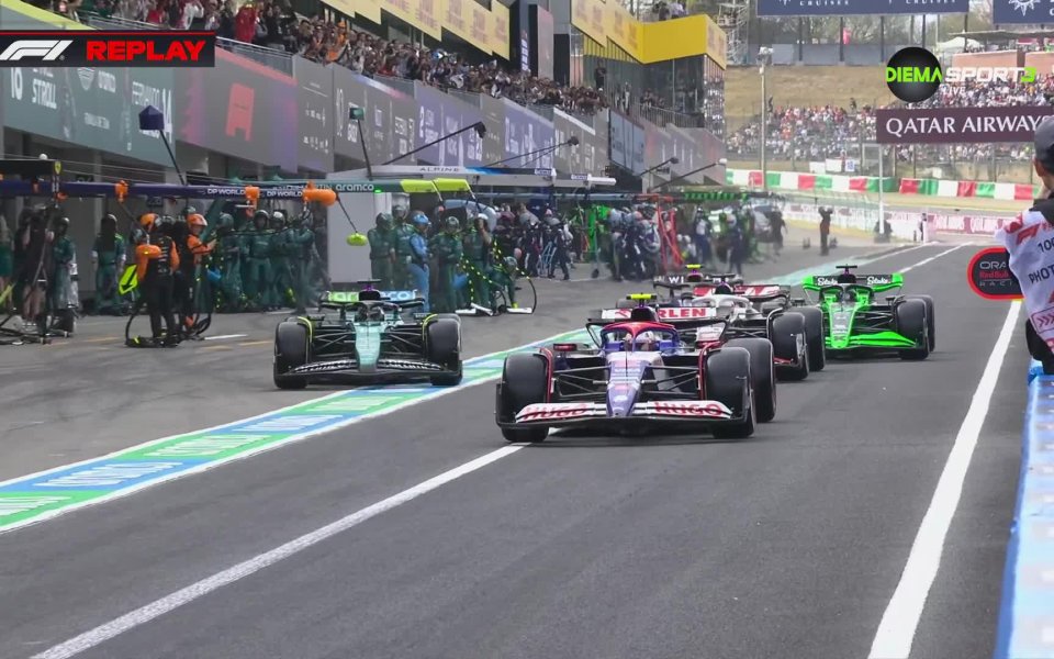 Механиците на РБ и пилотът Юки Цунода направиха феноменален пит