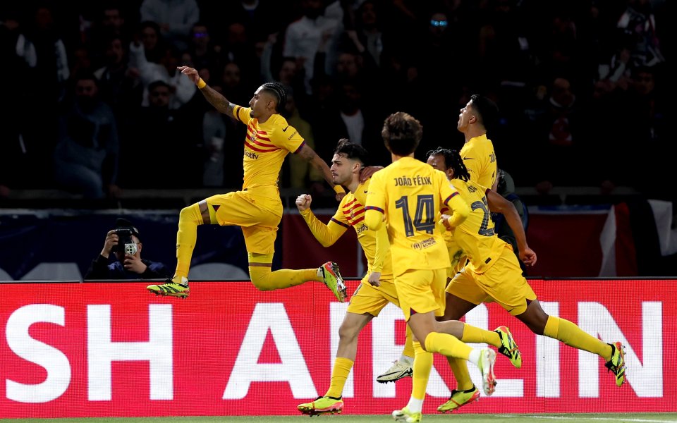 Пари Сен Жермен и Барселона играят при 2:2 в първи четвъртфинален