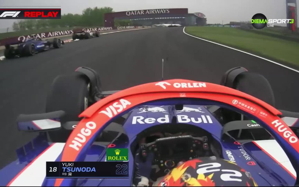 В средата на състезанието от Формула 1 в Китай беше