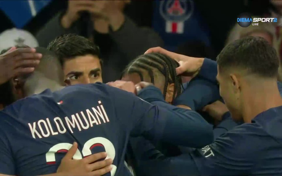 ПСЖ поведе на Лион още в 3-ата минута. Неманя Матич