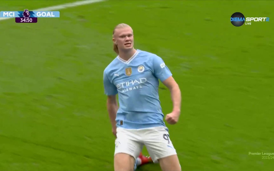 В 35-а минута на двубоя между Манчестър Сити и Уулвърхемптън