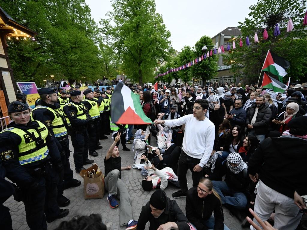 Хиляди пропалестински демонстранти се събраха в шведския град Малмьо, за