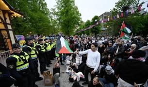 Евровизия: Хиляди протестираха срещу Израел