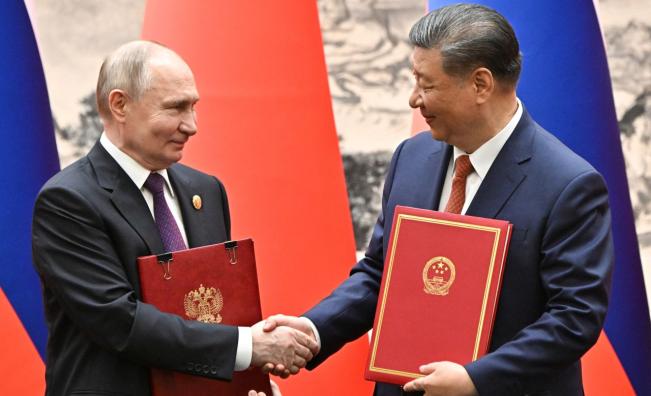 <p>"Визитата на Путин в Китай е съдбоносна за бъдещето" </p>