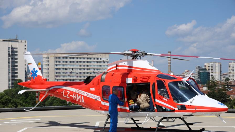 Първата мисия на медицинския ни хеликоптер