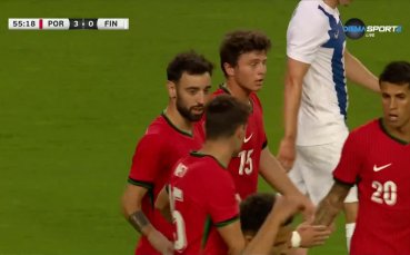 Бруно Фернандеш с красив гол за Португалия