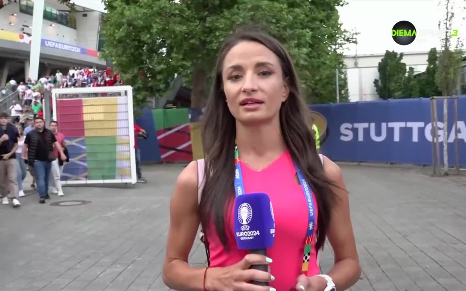 Привържениците на Словения и Дания след двубоя между двата отбора