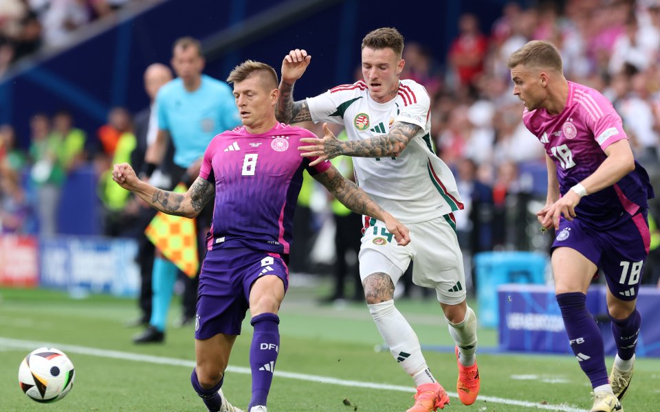 Германските национали, които играха при победата с 2:0 над Унгария