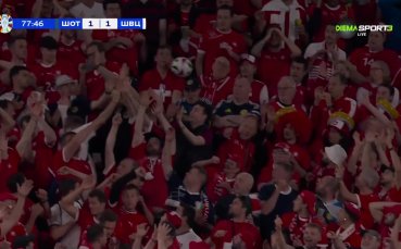 Фен на трибуните пострада по време на срещата Шотландия - Швейцария