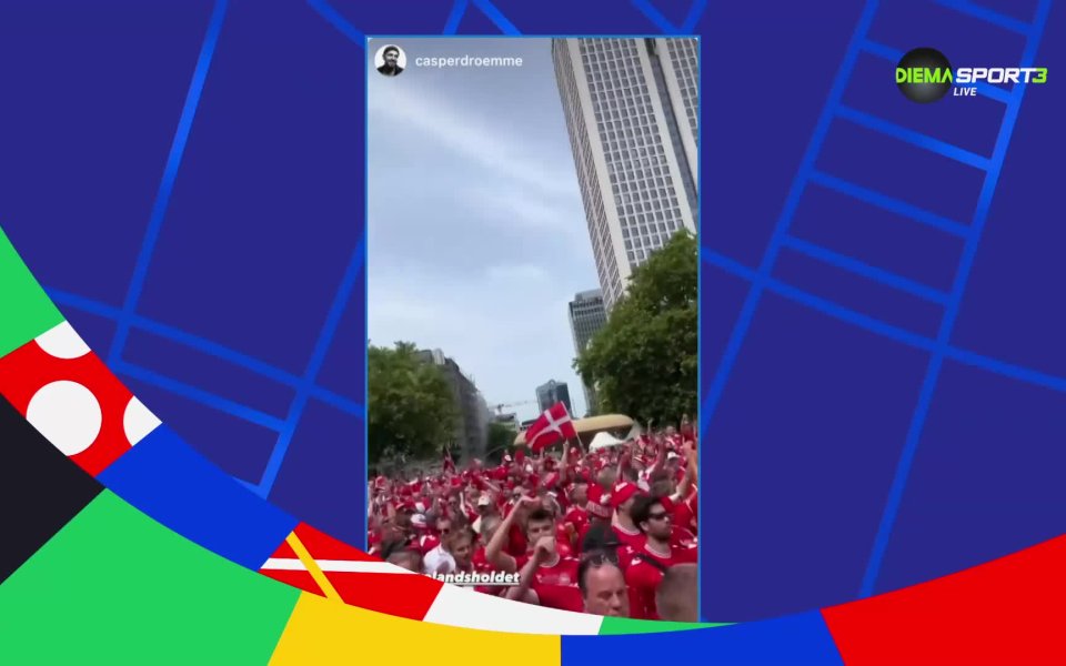 Вижте какво се случва по социалните мрежи преди мача Дания