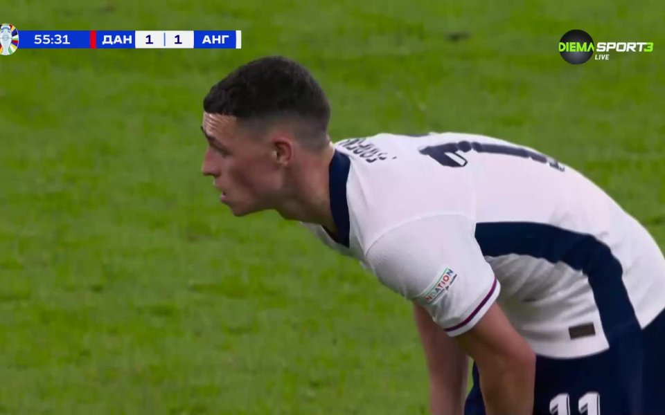 Англия беше близо до това отново да поведе срещу Дания.